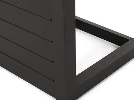 Aluminum Outdoor C - Shaped Side Table For Patio