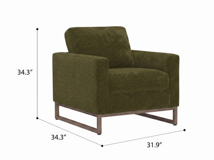 Accent Chair With Track Arm Design