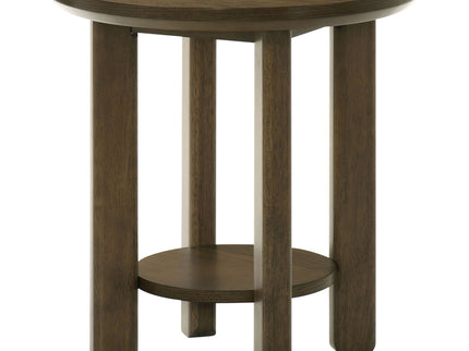 Crispin - Round Table With Lower Shelf