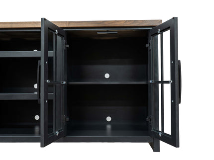 TV Stand Console For TVs Up To 100" - Black / Whiskey