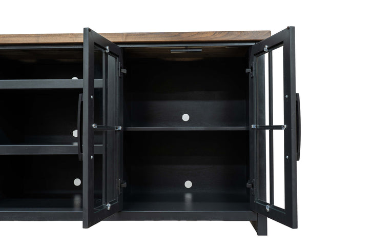 TV Stand Console For TVs Up To 100" - Black / Whiskey