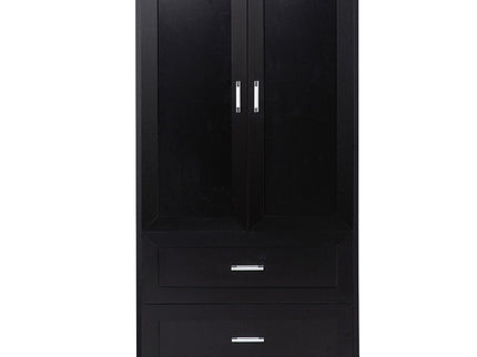Tall Bathroom Storage Cabinet With 2 Doors And Drawers, Adjustable Shelf