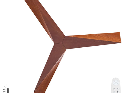 Ceiling Fan Without Light, DC Motor, No Light, Quiet Reversible Ceiling Fan For Living Room - Black