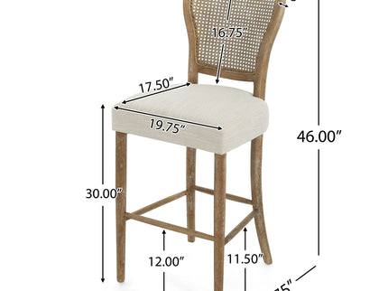 Barstool (Set of 2) - Dark Brown