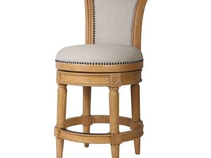 Swivel Barstool With High-Back