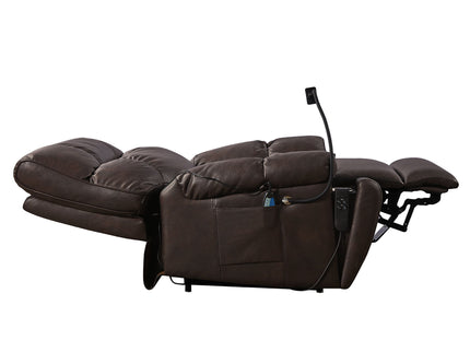 Recliner Chair With Phone Holder, Electric Power Lift Recliner Chair With 2 Motors Massage And Heat For Elderly, 3 Positions, 2 Side Pockets, Cup Holders