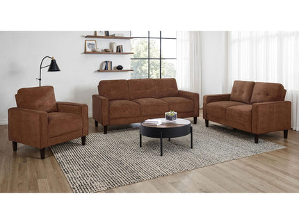 Heather - Track Arm Tufted Sofa - Rust