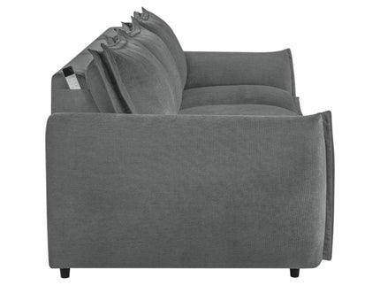 Eaden - Power Sofa With Sleeper - Gray