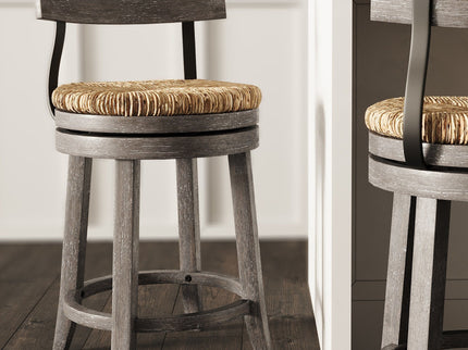 Stool With Natural Seagrass Seat