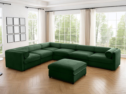 Contemporary Elegant Sofa With Storage And Ottoman