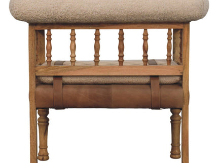 Strapped Hallway Bench