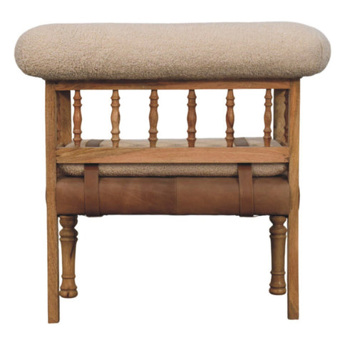 Strapped Hallway Bench