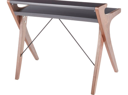 Archer - Contemporary Desk - Walnut / Gray