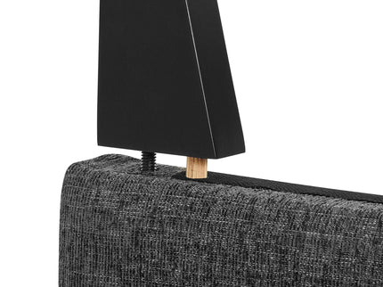 Squares Upholstered Headboard Platform Bed