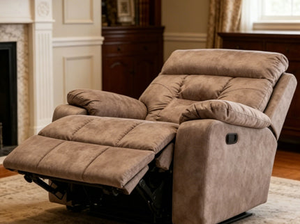 Electric Lift Chair With Heating And Massage, 180° Recline - Brown