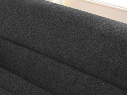 Upholstered L-Shaped Modular Sectional Sofa With Chaise, Wave-Shaped Armrest