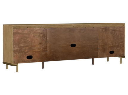 Arini Rattan Cane 2-door TV Stand Media Console Sand Wash