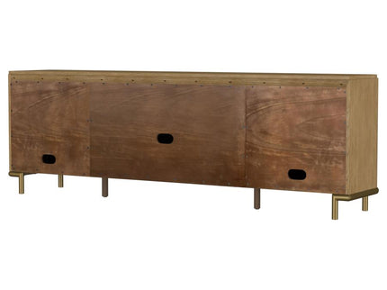 Arini Rattan Cane 2-door TV Stand Media Console Sand Wash