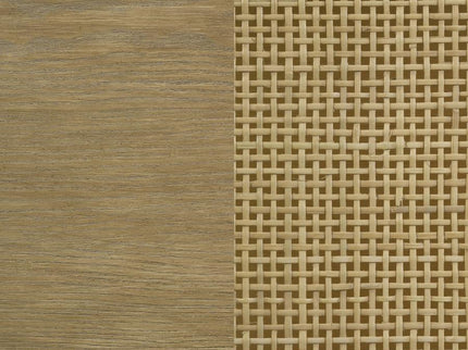 Arini Rattan Cane 2-door TV Stand Media Console Sand Wash