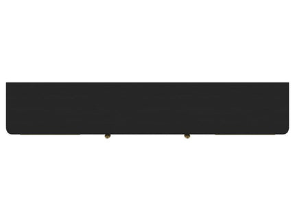 Arini Rattan Cane 2-door TV Stand Media Console Black