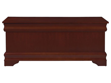 Chest With Curved Moldings And Bracket Feet - Brown