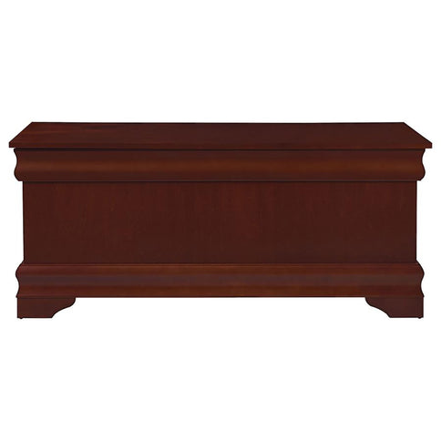 Chest With Curved Moldings And Bracket Feet - Brown