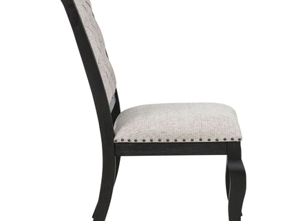 Kinzler - Side Chairs (Set of 2) - Tan / Black