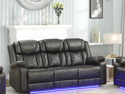 Challenger - LED Power Recliner Sofa
