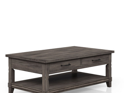 Lift Top Cocktail Table With Casters - Gray