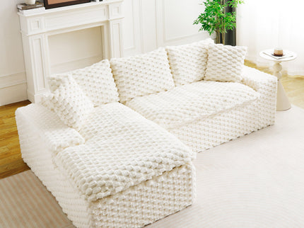 Modular Sofa, Convertible Twin Seat With Chaise Lounge
