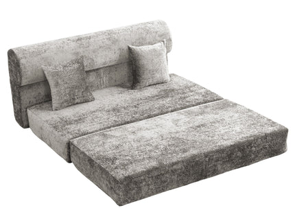 Convertible Design Sofa Bed, 2 Seater Fold Out Floor Couch