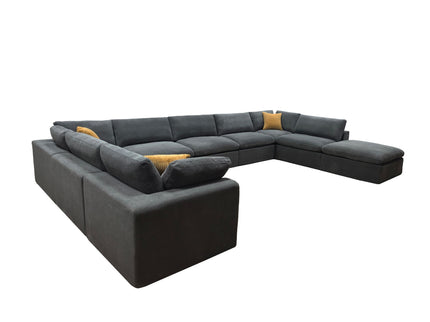 Custom Configuration Modular Sectional & Toss Pillows