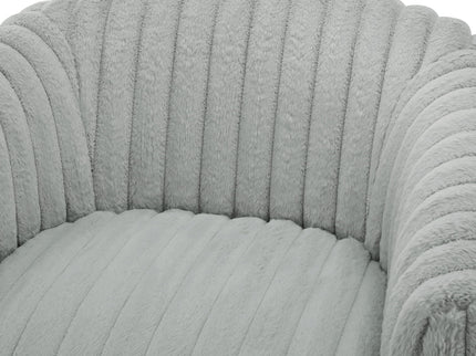 Alexa - Barrel Swivel Chair - Gray