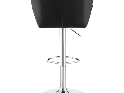 Adjustable Bar Stool With Height-Adjustable Base (Set of 2)