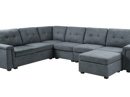 Isla - Fabric Sectional Sofa With Ottoman