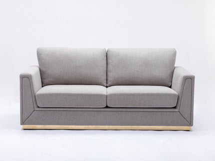 Valin - Linen Sofa For Living Room - Gray