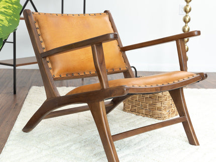 Daniel - Arm Chair - Brown / Tan