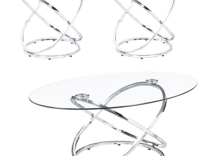 Amore Square Mirrored Acrylic Crystal Coffee Table Silver