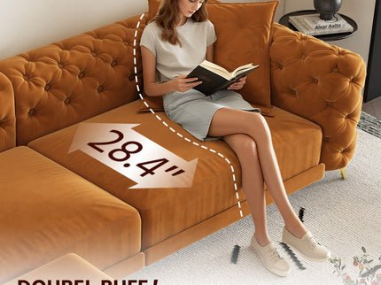 3 In 1 Convertible Sleeper, Deep Seat Pull Out Sofa Bed, Button Tufted