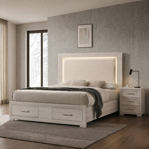Colorado - Bedroom Set With Upholstered LED Headboard