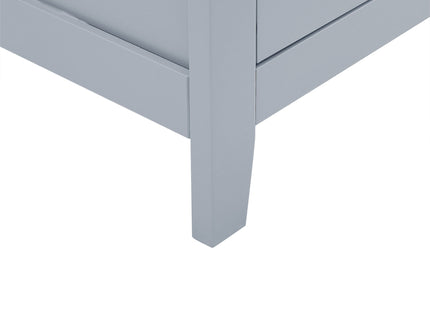 Elegant Bathroom Floor Storage Cabinet With 4 Doors, Adjustable Shelves