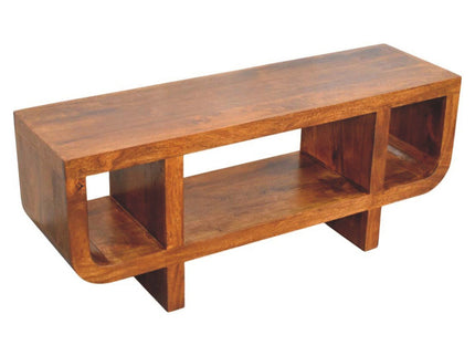 Orion - Curved Media Unit - Brown