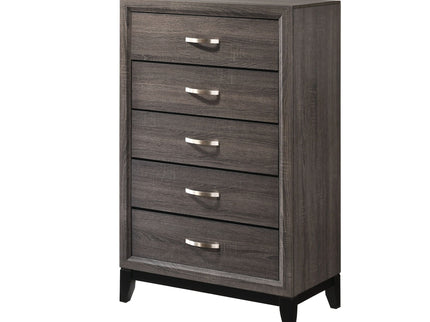 Contemporary 5 Drawer Tall Chest