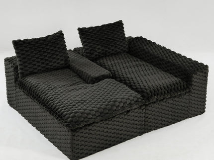 Modular Sofa, Convertible Twin Seat With Chaise Lounge