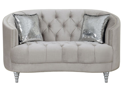 Colby - Loveseat With Tufted Design - Gray