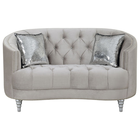 Colby - Loveseat With Tufted Design - Gray