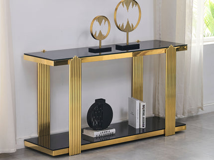 Console Table With Double Tier Storage