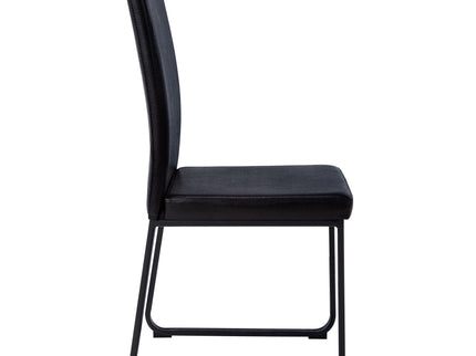 Dining Chair Side Upholstered, For Dining Room (Set of 2) - Black