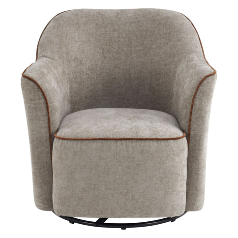 360° Swivel Accent Chair With Flared Arms