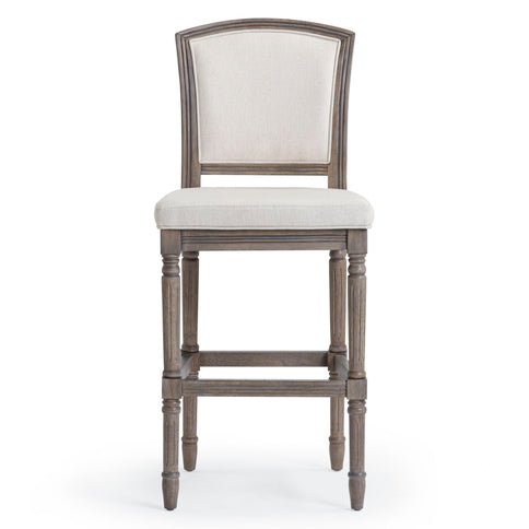 Stool With Upholstered Seat And Back